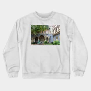 Courtyard in Budapest Crewneck Sweatshirt